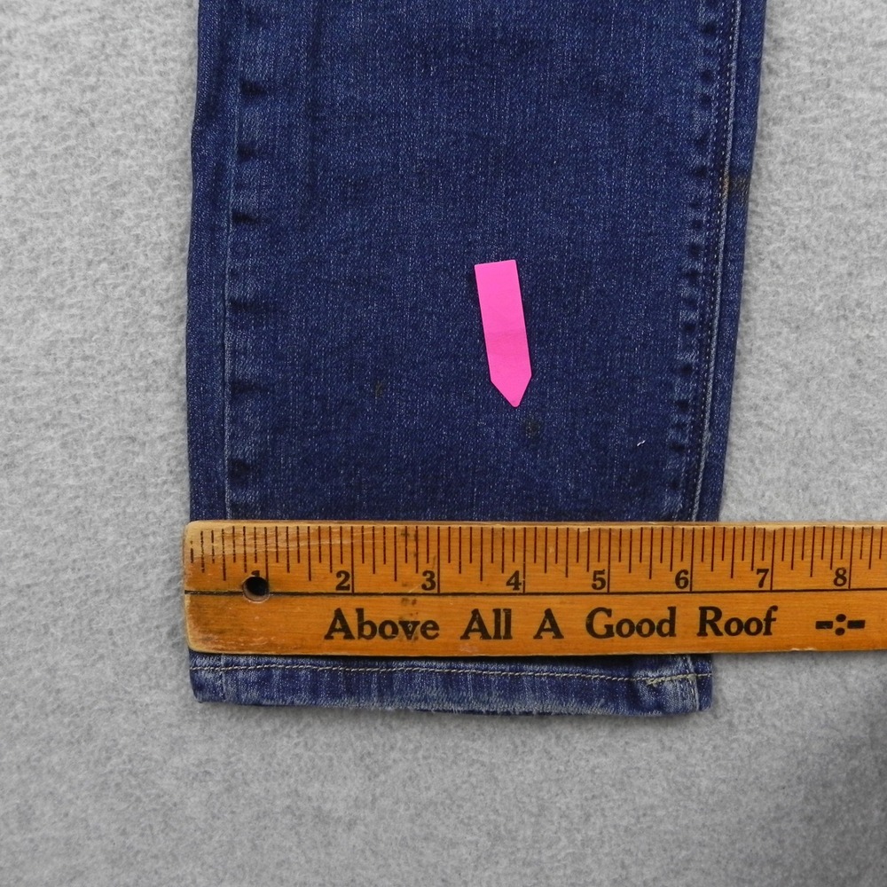 Volcom Vorta Slim Straight Jeans Boys 25 10Y Dark Wash Denim Stretch Pants - Picture 6 of 15